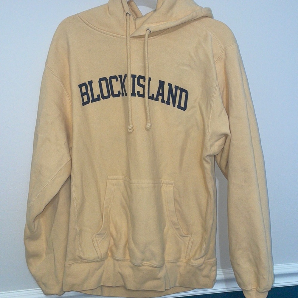 Yellow block island sweatshirt